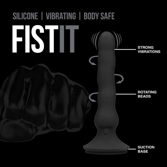 Fist It Rotierender Analvibrator Mit Saugnapf Schwarz