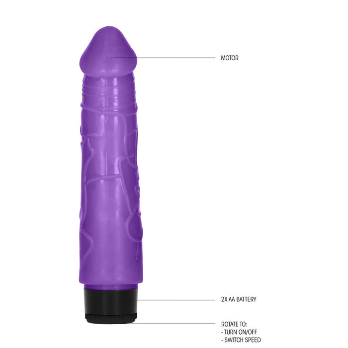 GC Realistischer Vibrator Lila 20 cm