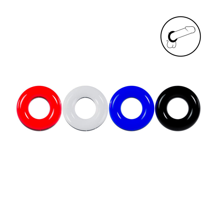 Levelz Multicolor Penisring-Set