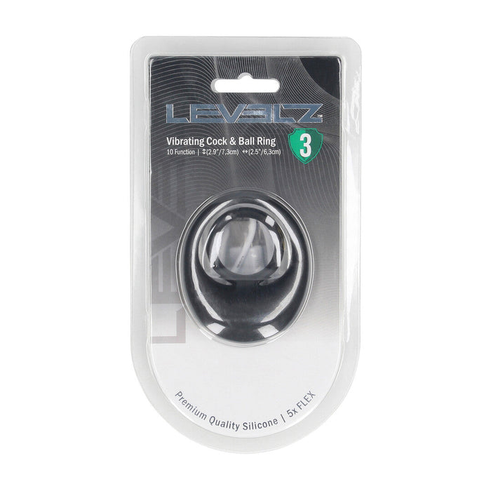 Levelz Penisringe Mit Vibration & Hodenring 7,3 cm
