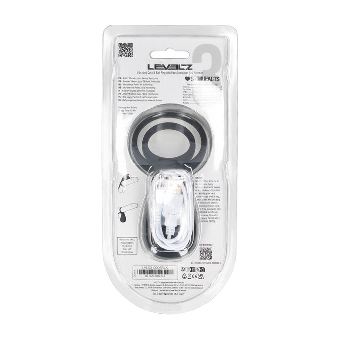 Levelz Penisringe Mit Vibration & Hodenring 5,6 cm