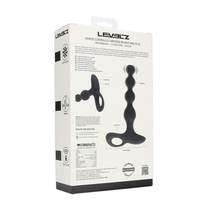 Levelz Analplug Mit Vibration Mit Fernbedienung 20 cm