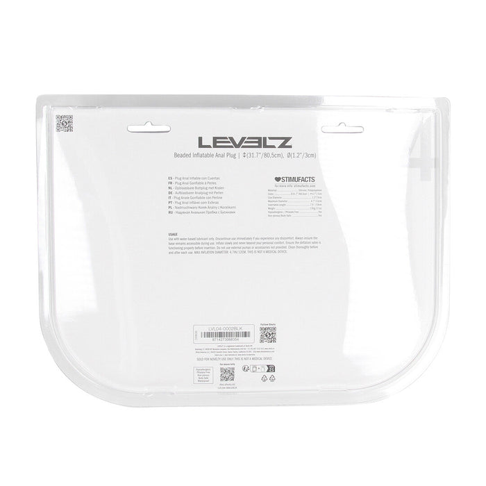 Levelz Beaded Aufblasbarer Analplug 21 cm