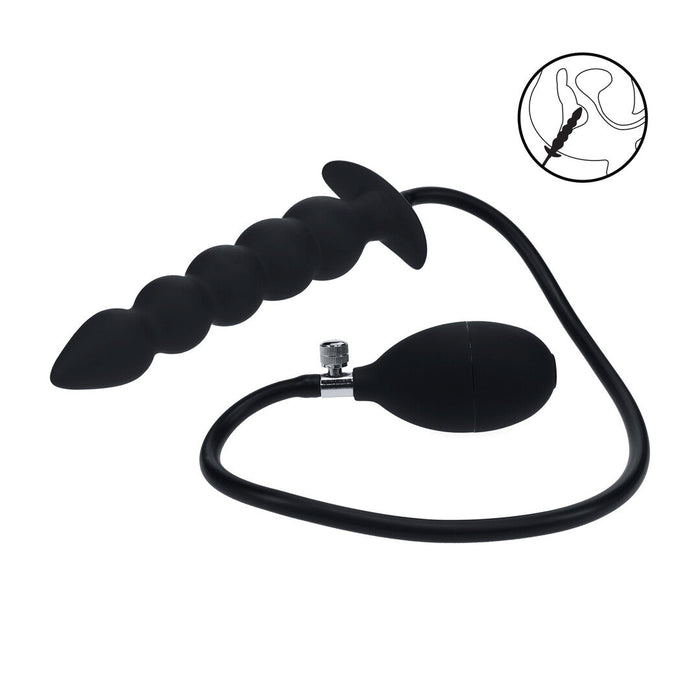 Levelz Beaded Aufblasbarer Analplug 21 cm