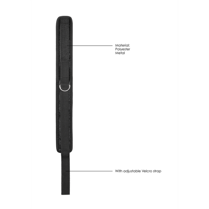 Ouch! Velvet Verstelbare Halsband Met Ketting