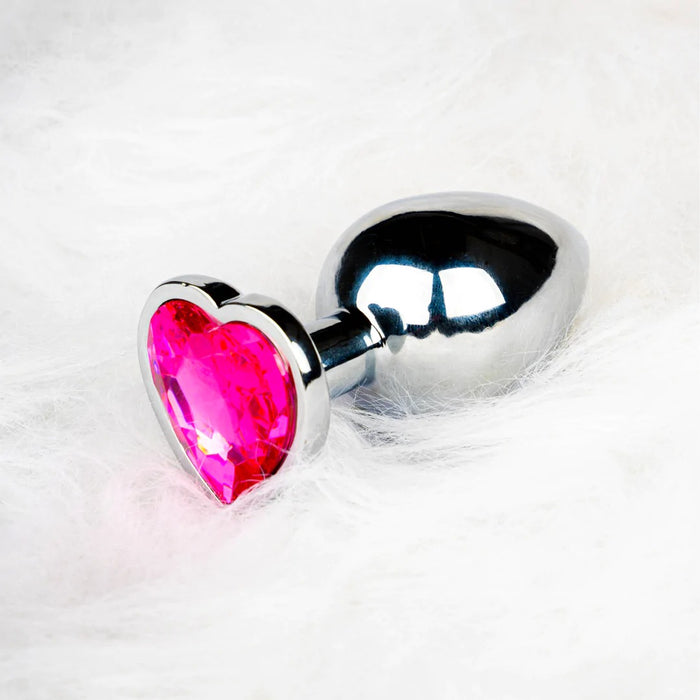 Ouch! Analplug Aus Metall Mit Herz 7,1 cm