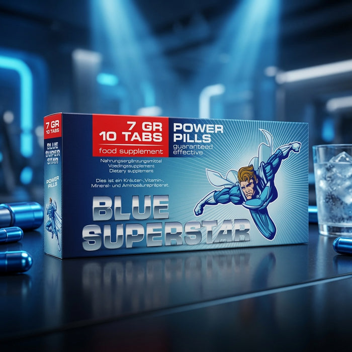 Blue Superstar Natürliche Potenzpillen 10 Stück