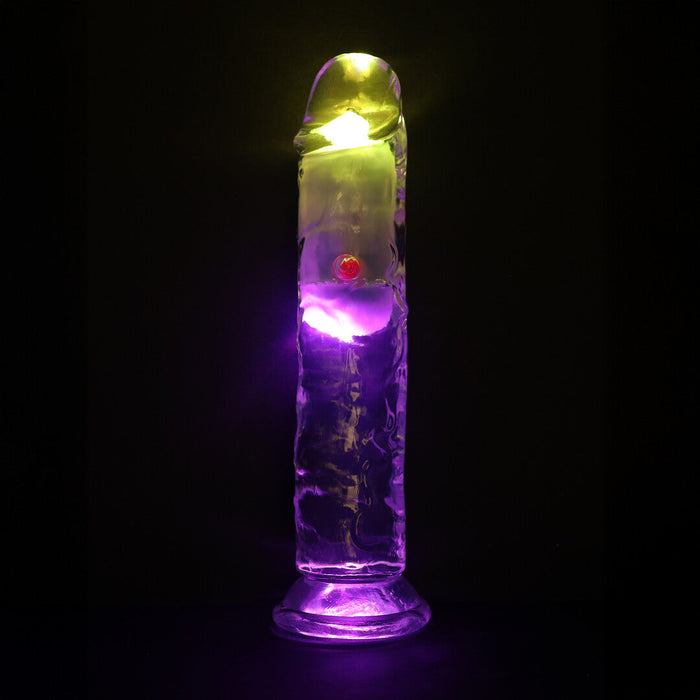 Realrock Led Glow Vibrierender Dildo 18 cm