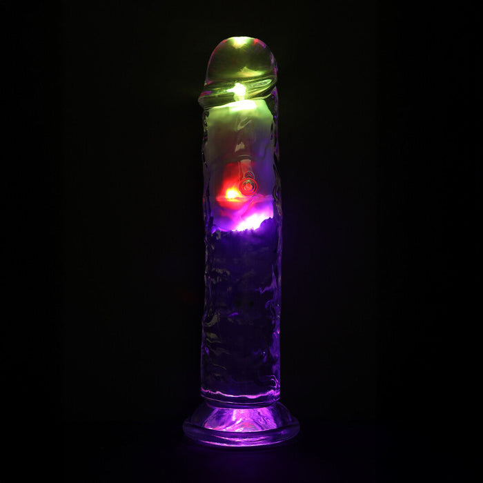 Realrock Led Glow Vibrierender Dildo 20 cm