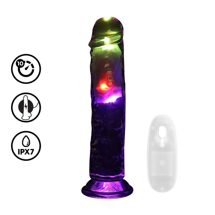 Realrock Led Glow Vibrierender Dildo 20 cm