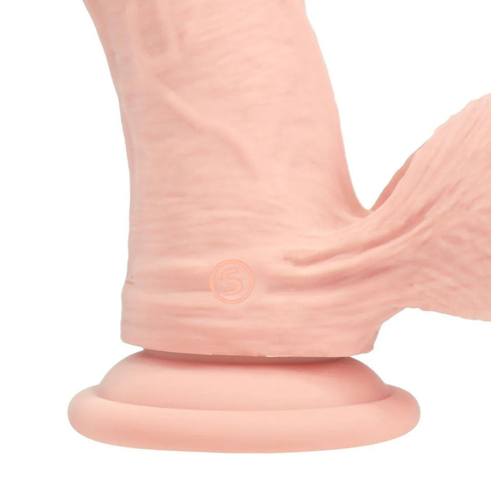 RealRock Dual Density Vibrierender Gebogener Dildo 15 cm