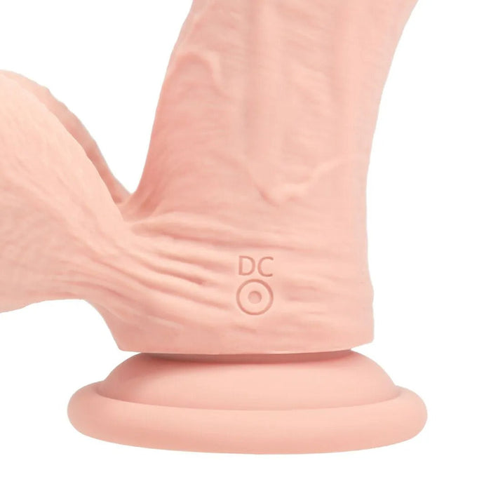 RealRock Dual Density Vibrierender Gebogener Dildo 15 cm