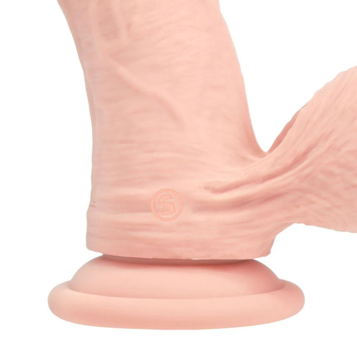 RealRock Dual Density Vibrierender Gebogener Dildo 18 cm
