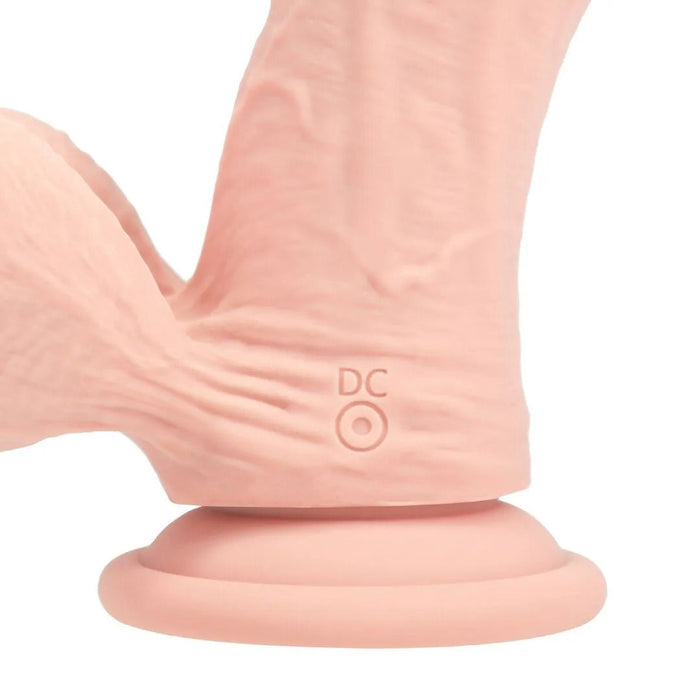 RealRock Dual Density Vibrierender Gebogener Dildo 20 cm