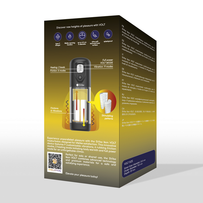 Ikon Volt Masturbador Calentador Vibrante Transparente