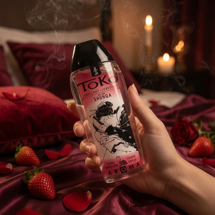 Shunga Toko Essbares Gleitmittel Erdbeere 165 ml