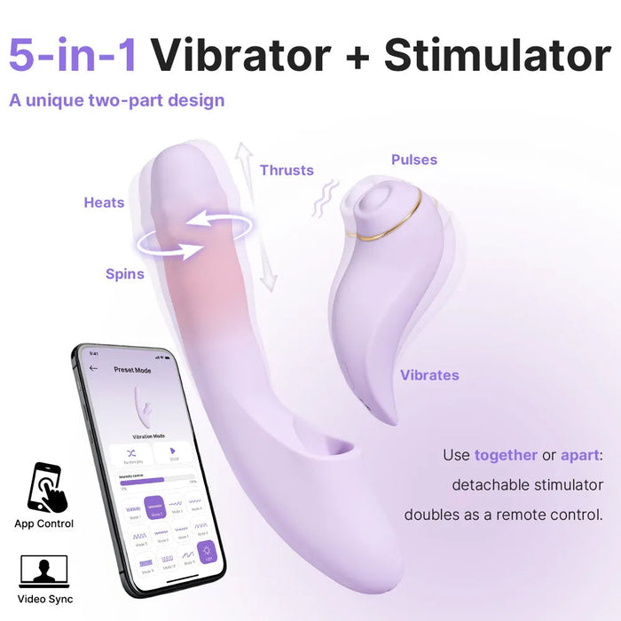 Svakom Duoglow Schubvibrator Mit App 19 cm