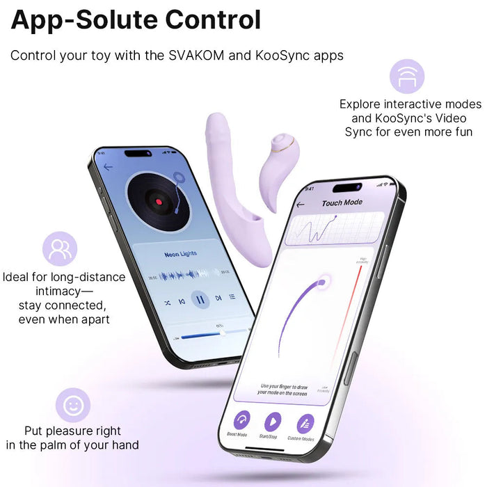 Svakom Duoglow Schubvibrator Mit App 19 cm