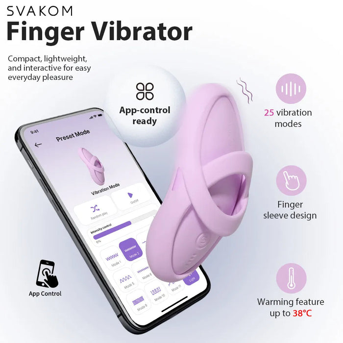 Svakom Echo 2 Fingervibrator 9 cm