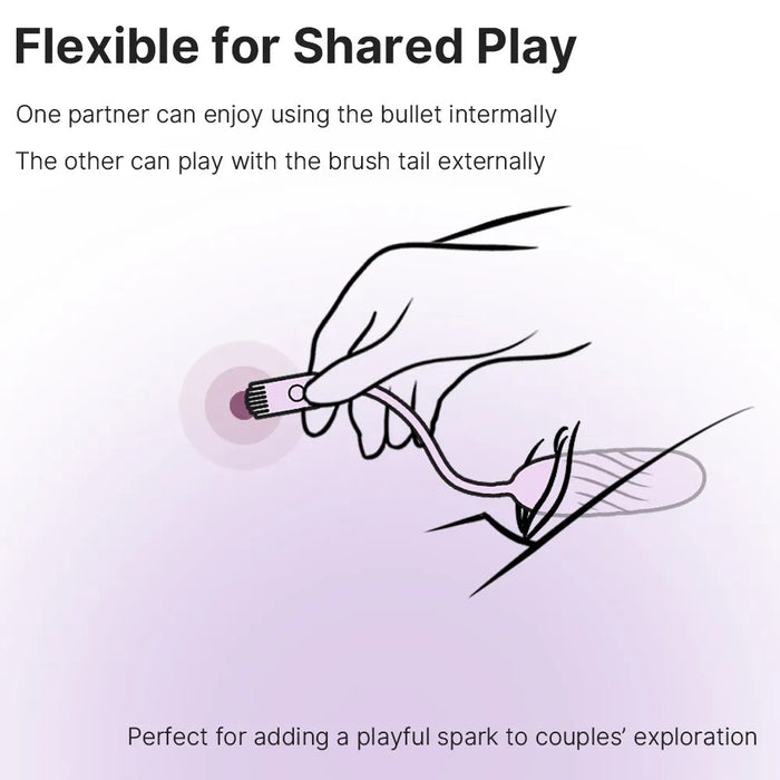 Svakom Plume Flexibler Bürstenvibrator Mit App