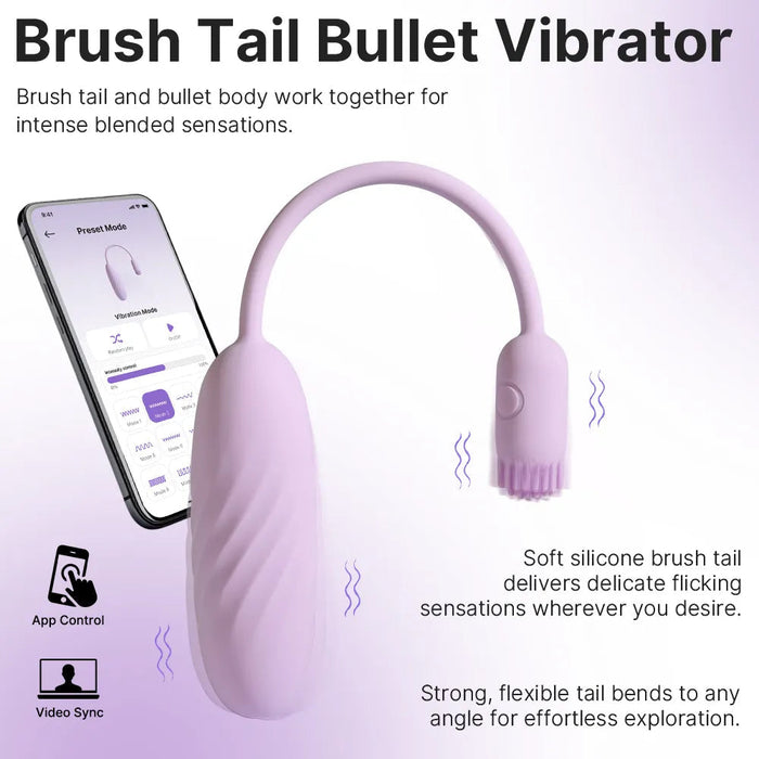 Svakom Plume Flexibler Bürstenvibrator Mit App