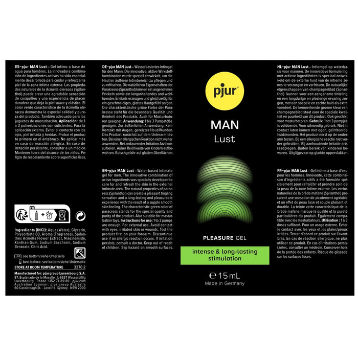 Pjur Man Lust Stimulierendes Gel 15 ml