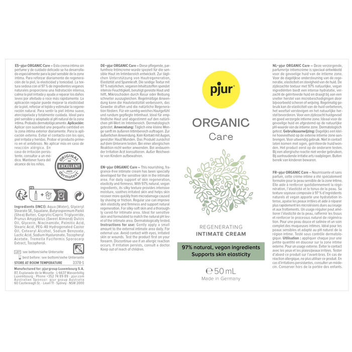 Pjur Organic Care Regenerierende Intimcreme 50 ml
